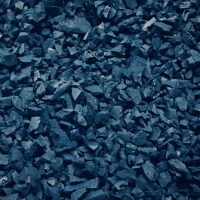 Blue rubber chippings Blue rubber chippings